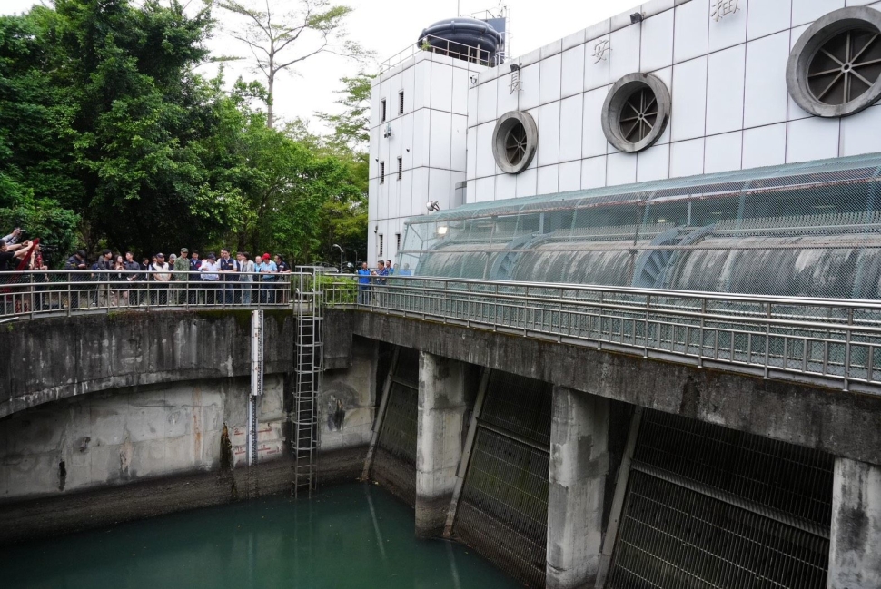 蔣萬安視察臺北市抽水站防颱整備　要求市府團隊審慎因應薔琵強颱來襲