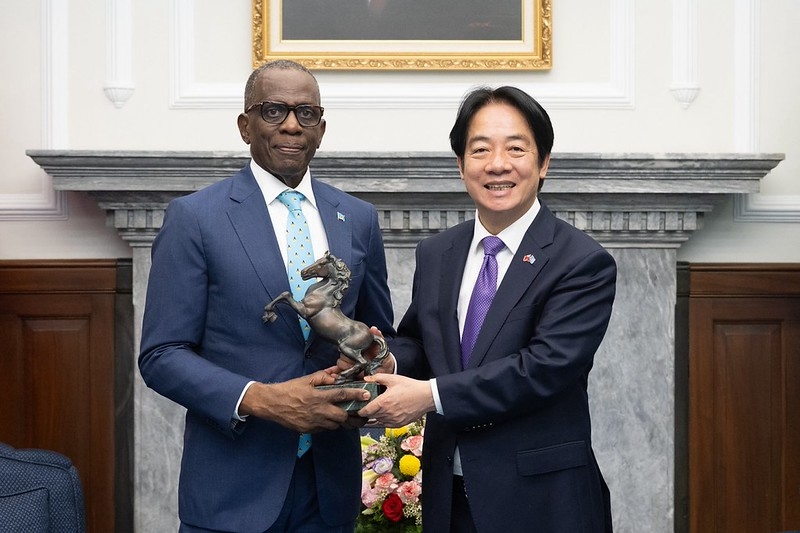 賴清德會晤聖露西亞總理皮耶　盼深化雙邊合作與交流